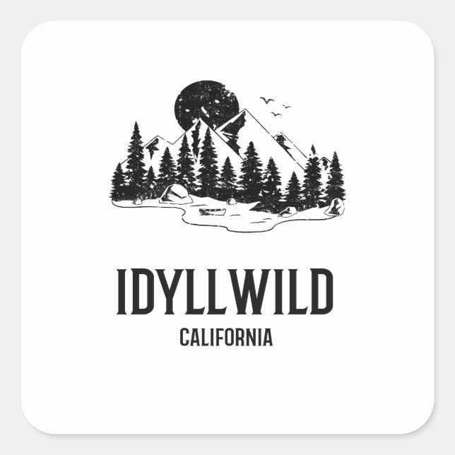 Adesivo Quadrado Idyllwil- California (Frente)
