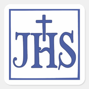 Adesivo Quadrado Iesus Hominum Salvator