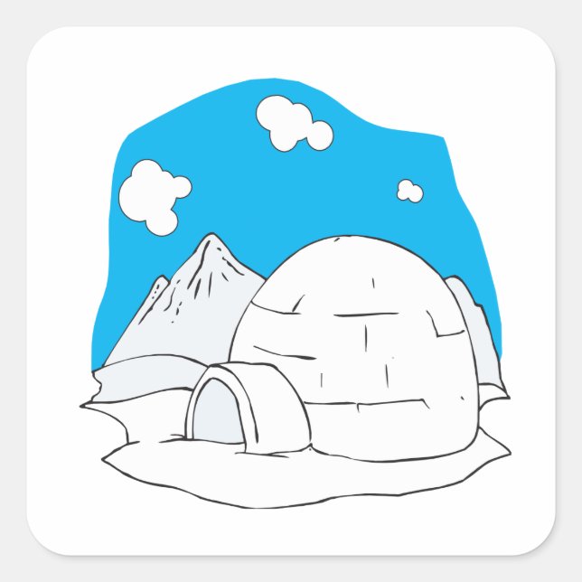 Adesivo Quadrado Igloo 2 (Frente)
