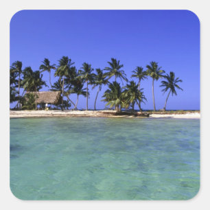 Adesivo Quadrado Ilha de Ranguana, Belize