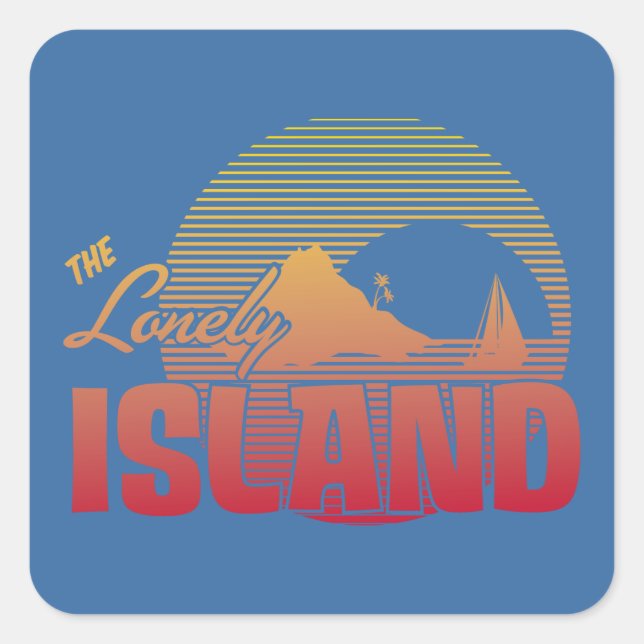 Adesivo Quadrado Ilha Dookie - Cor (Frente)