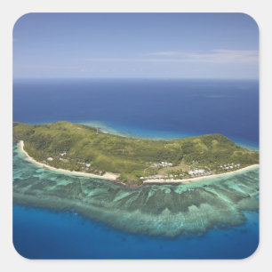 Adesivo Quadrado Ilha Tokoriki, Ilhas Mamanuca, Fiji