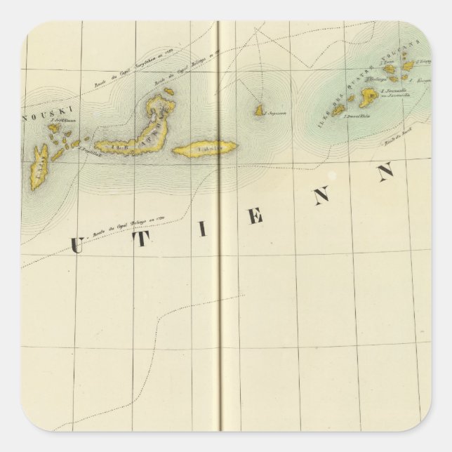 Adesivo Quadrado Ilhas Aleutas 39 (Frente)