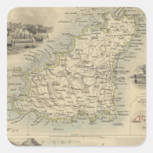 Adesivo Quadrado Ilhas do Canal