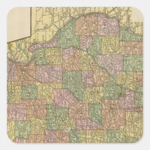 Adesivo Quadrado Illinois 2