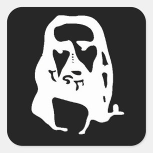 Adesivo Quadrado Ilusão óptica do Jesus Cristo surpreendente