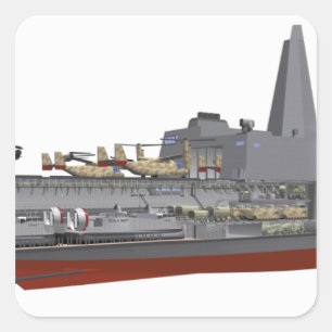 Adesivo Quadrado Ilustração cortante