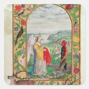 Adesivo Quadrado Ilustração da quarta parábola