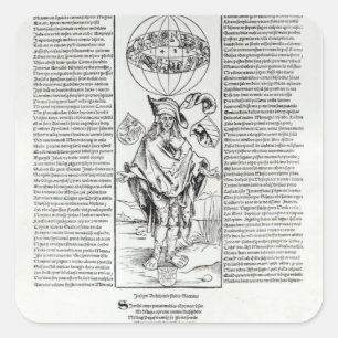 Adesivo Quadrado Ilustração da sífilis, 1496