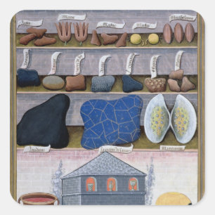 Adesivo Quadrado Ilustração do Livro dos Medicamentos Simples 2