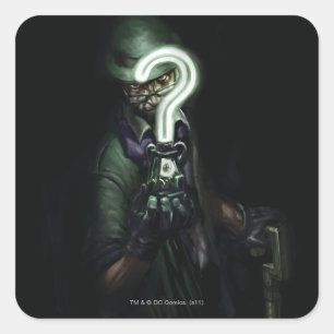 Adesivo Quadrado Ilustração Riddler