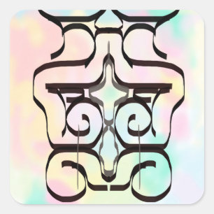 Adesivo Quadrado ilustrações de cores