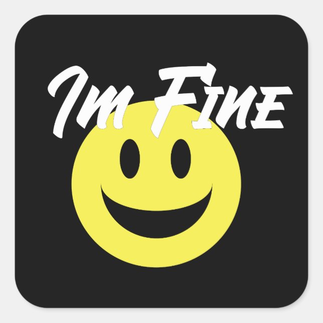 Adesivo Quadrado Im Fine Sticker (Frente)