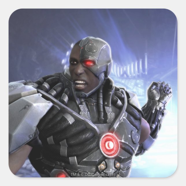Adesivo Quadrado Imagem: Cyborg 2 (Frente)