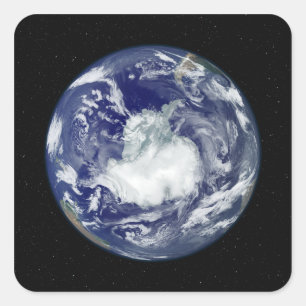 Adesivo Quadrado Imagem de disco de cheio totalmente iluminada