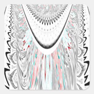 Adesivo Quadrado Imagem de vetor de cores cianas suaves e atordoant