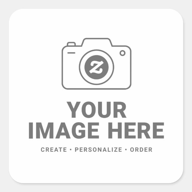 Adesivo Quadrado Imagem Personalizada (Frente)