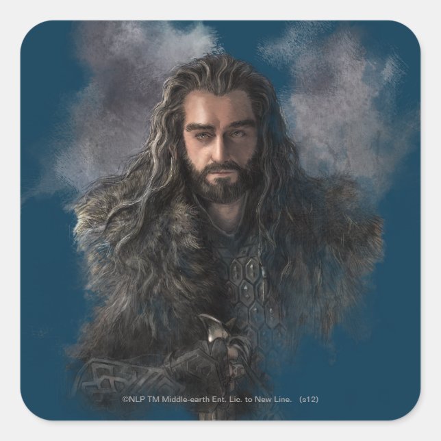 Adesivo Quadrado Imagem THORIN OAKENSHIELD™ (Frente)