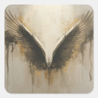 Adesivo Quadrado imagens de pintura de arte tradicional apresentand