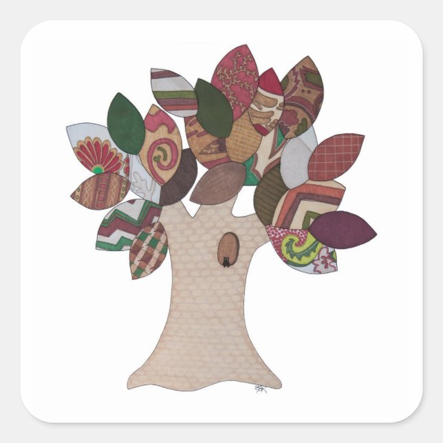 Adesivo Quadrado Imp Tree Square Sticker (Frente)