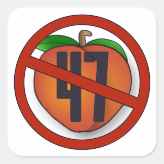 Adesivo Quadrado Impeach Trump Sticker