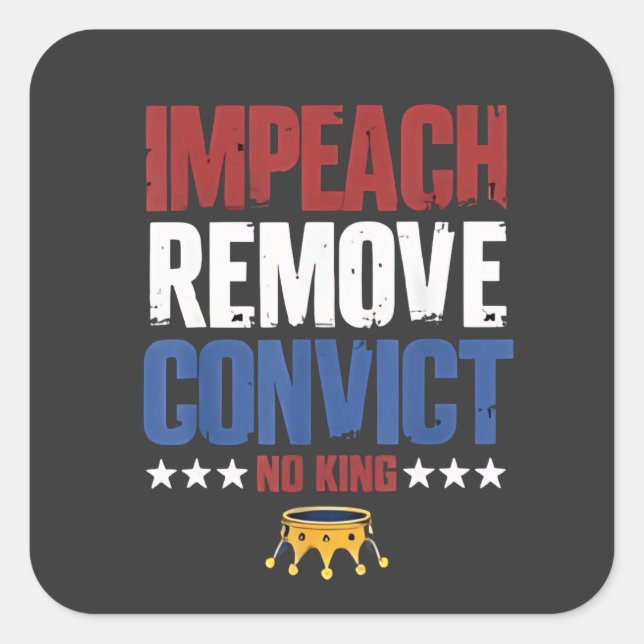 Adesivo Quadrado Impedir Remoção de Convênio Não Rei 4 De Julho (Frente)