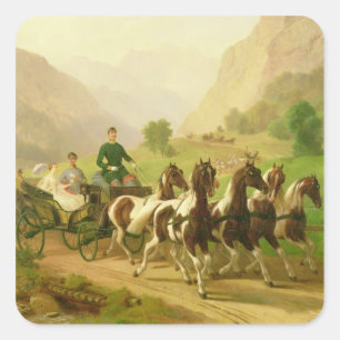 Adesivo Quadrado Imperador Franz Joseph mim de Áustria