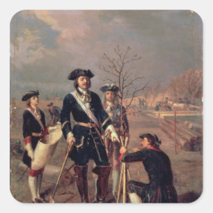 Adesivo Quadrado Imperador Peter, o Excelente no Trabalho