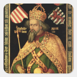 Adesivo Quadrado Imperador Sigismund, imperador romano santamente
