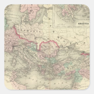 Adesivo Quadrado Império romano na altura do cristo