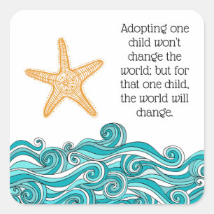 Adesivo Quadrado Importa a esta uma estrela do mar