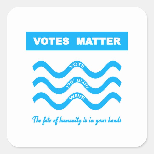 Adesivo Quadrado Importância de Votos (Frente)