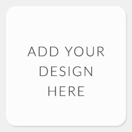 Adesivo Quadrado Impressão de 2" Sticker Quadrado