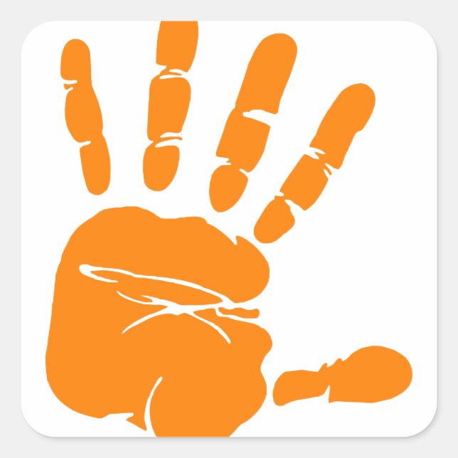 Adesivo Quadrado Impressão manual (Frente)