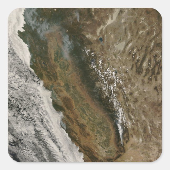 Adesivo Quadrado Incêndios na Califórnia (Frente)