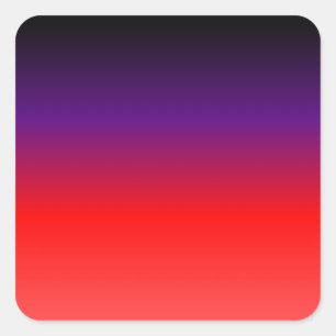 Adesivo Quadrado Inclinação preto, roxo e vermelho