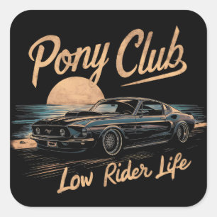 ADESIVO QUADRADO INCRÍVEIS MÚSCULOS DE CARRO