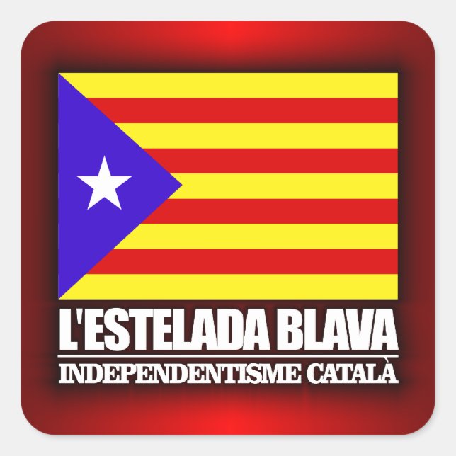 Adesivo Quadrado Independência Catalã (Frente)