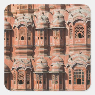 Adesivo Quadrado ÍNDIA, Rajasthan, Jaipur: Hawa Mahal (Palácio do