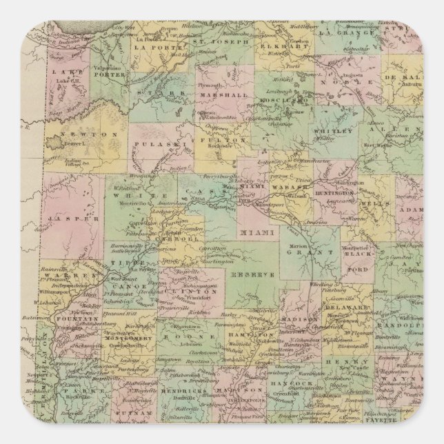 Adesivo Quadrado Indiana 7 (Frente)