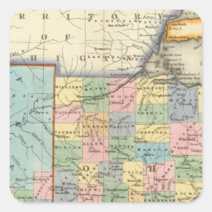 Adesivo Quadrado Indiana, Ohio