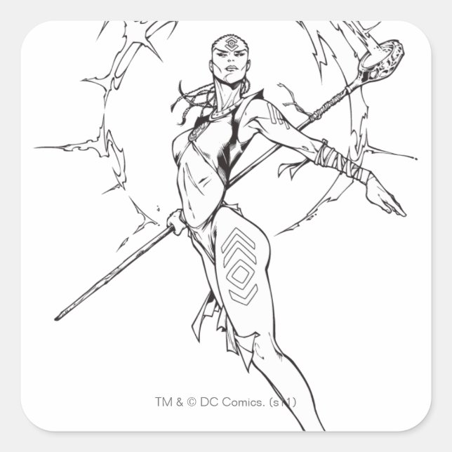 Adesivo Quadrado Indigo Tribe 9 (Frente)