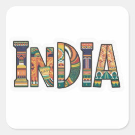 Adesivo Quadrado "Indique Pride Sticker: Mostre Seu Espírito"