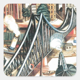 Adesivo Quadrado Indústria e comércio