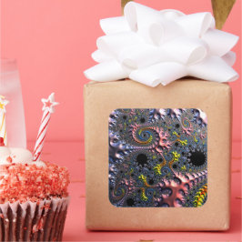 Adesivo Quadrado Infinite Spiral Realms