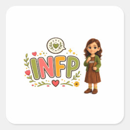 Adesivo Quadrado INFP — A Sonhadora Criativa