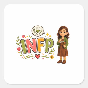 Adesivo Quadrado INFP — A Sonhadora Criativa