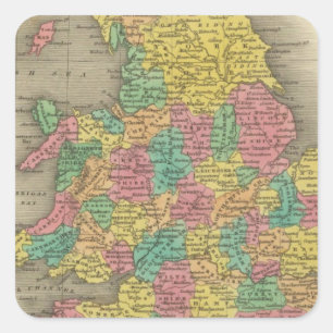 Adesivo Quadrado Inglaterra e Wales