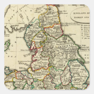Adesivo Quadrado Inglaterra, Wales romano, moderna
