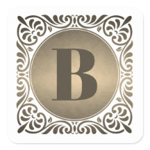 Inicial Decorativa Monograma Branco